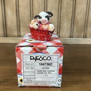 Enesco Marry Moo Moos 2 piece Mini’s in Pails